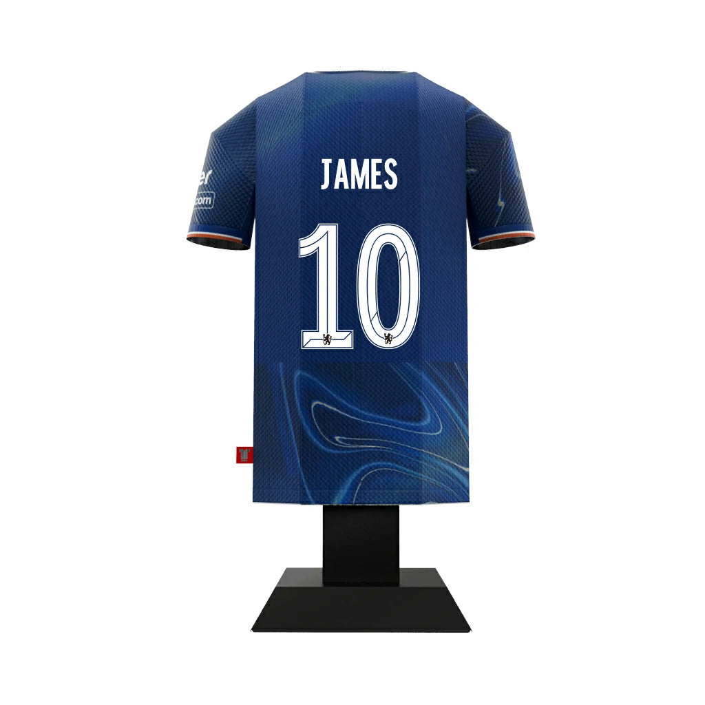 James 10 Chelsea home shirt