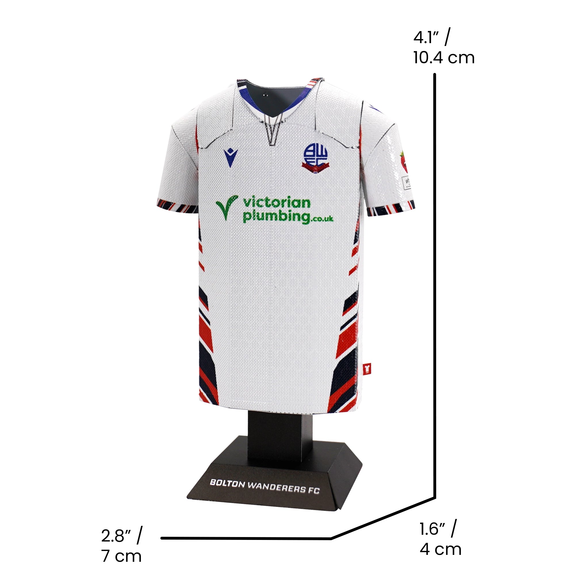 Bolton Wanderers 25/26 Alloy Shirt – Home Kit (Premium Metal Collectible Shirt)