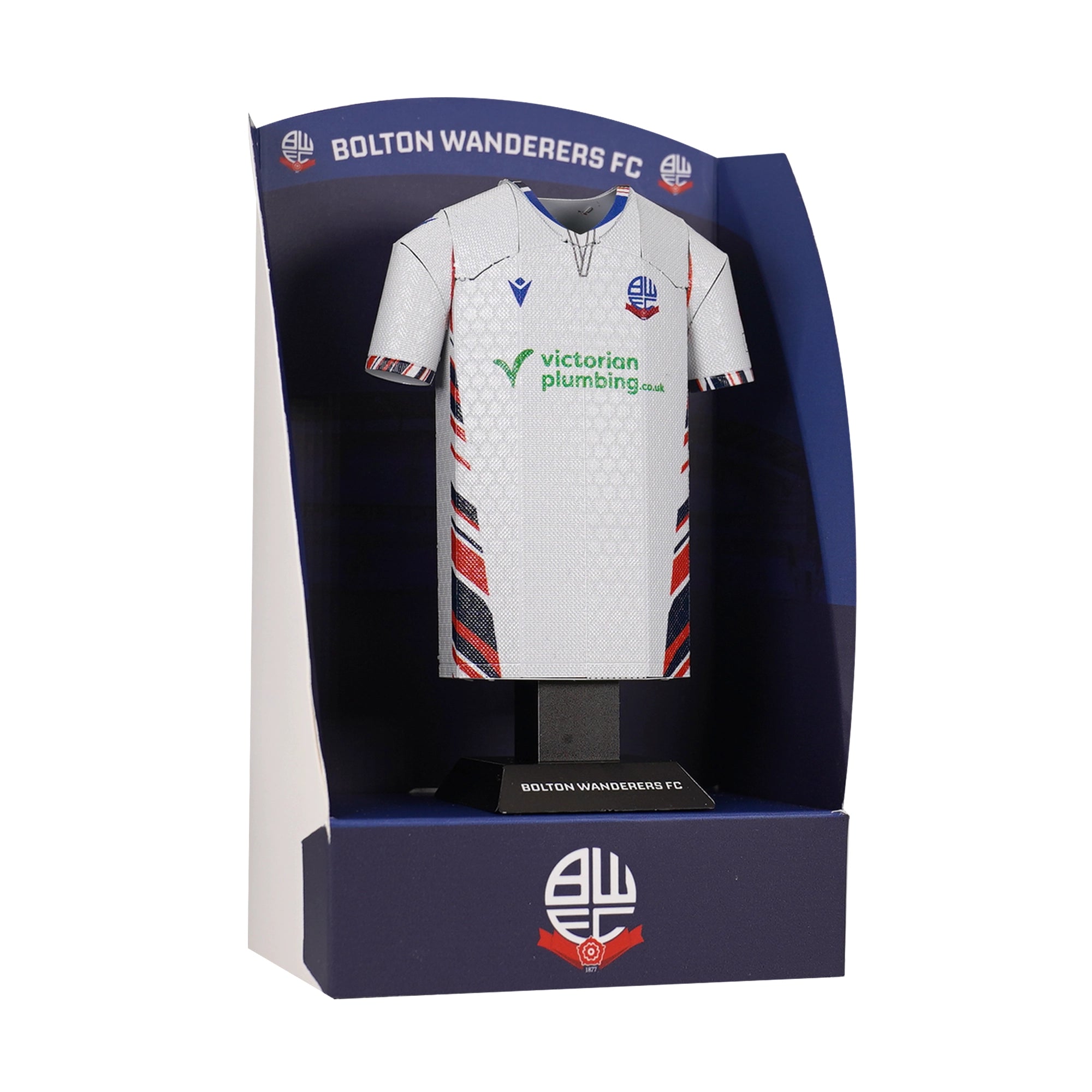 Bolton Wanderers 25/26 Alloy Shirt – Home Kit (Premium Metal Collectible Shirt)