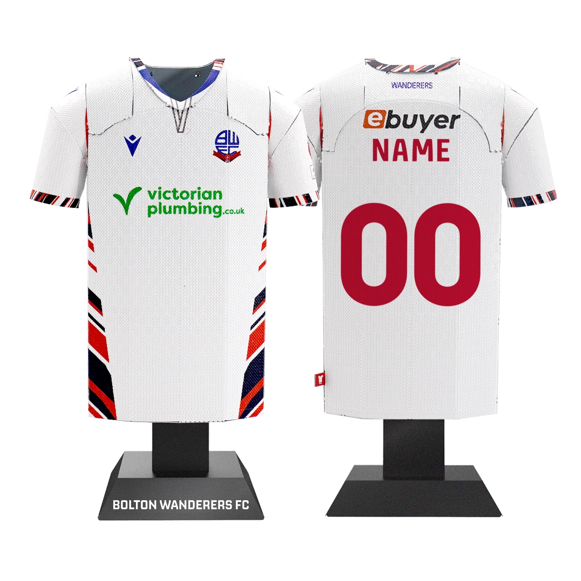 Bolton Wanderers 25/26 Alloy Shirt – Home Kit (Premium Metal Collectible Shirt)