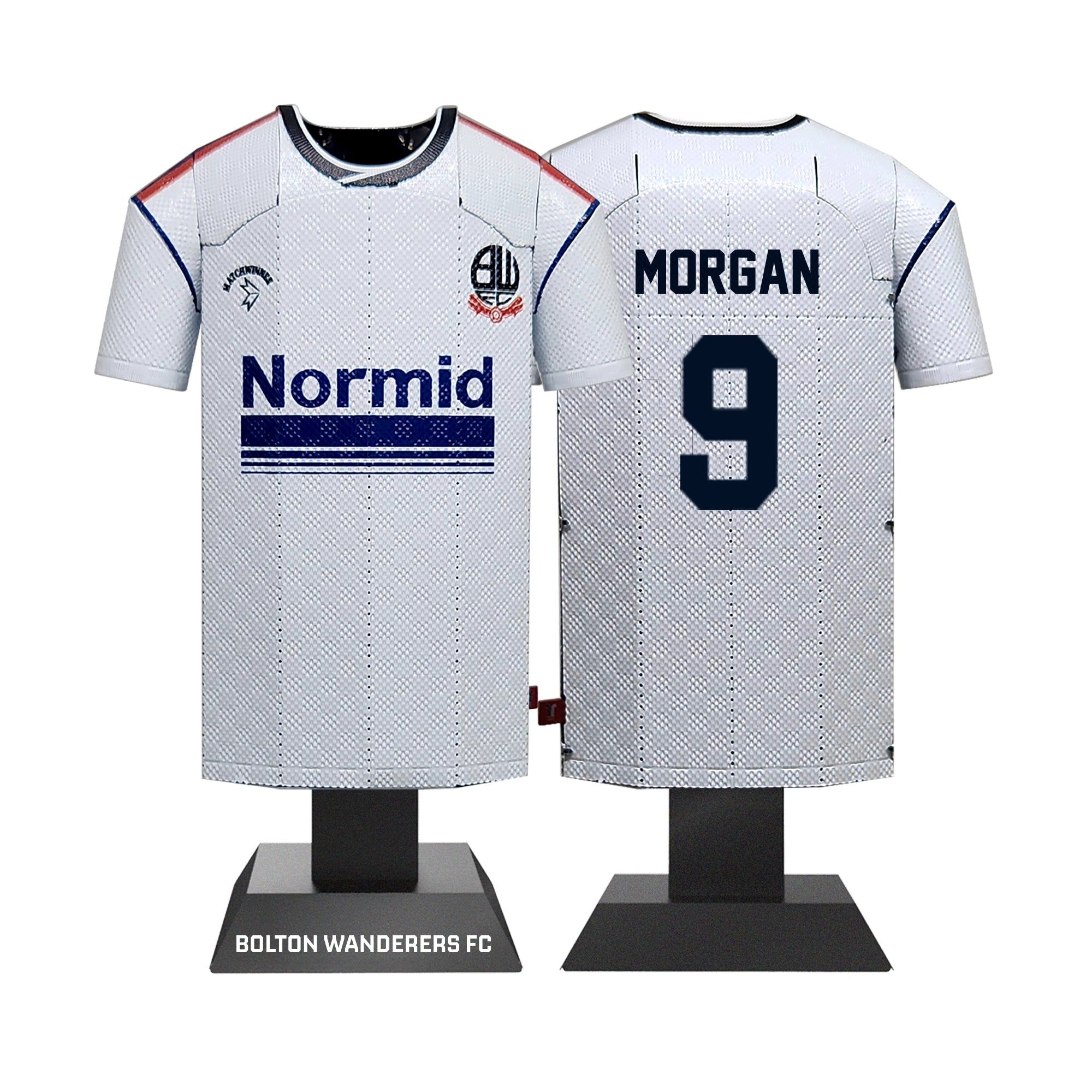 Bolton Wanderers 1988-90 Retro Metal Home Shirt