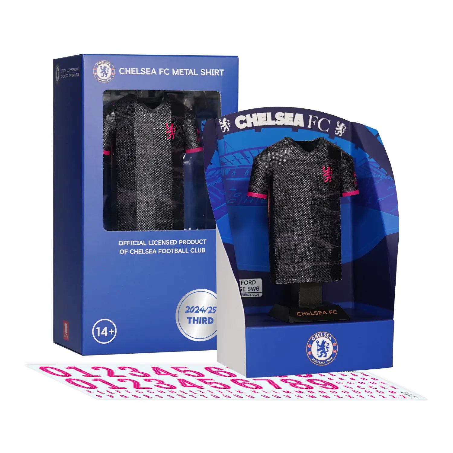 Chelsea 24/25 third shirt in display box with decal sheet.