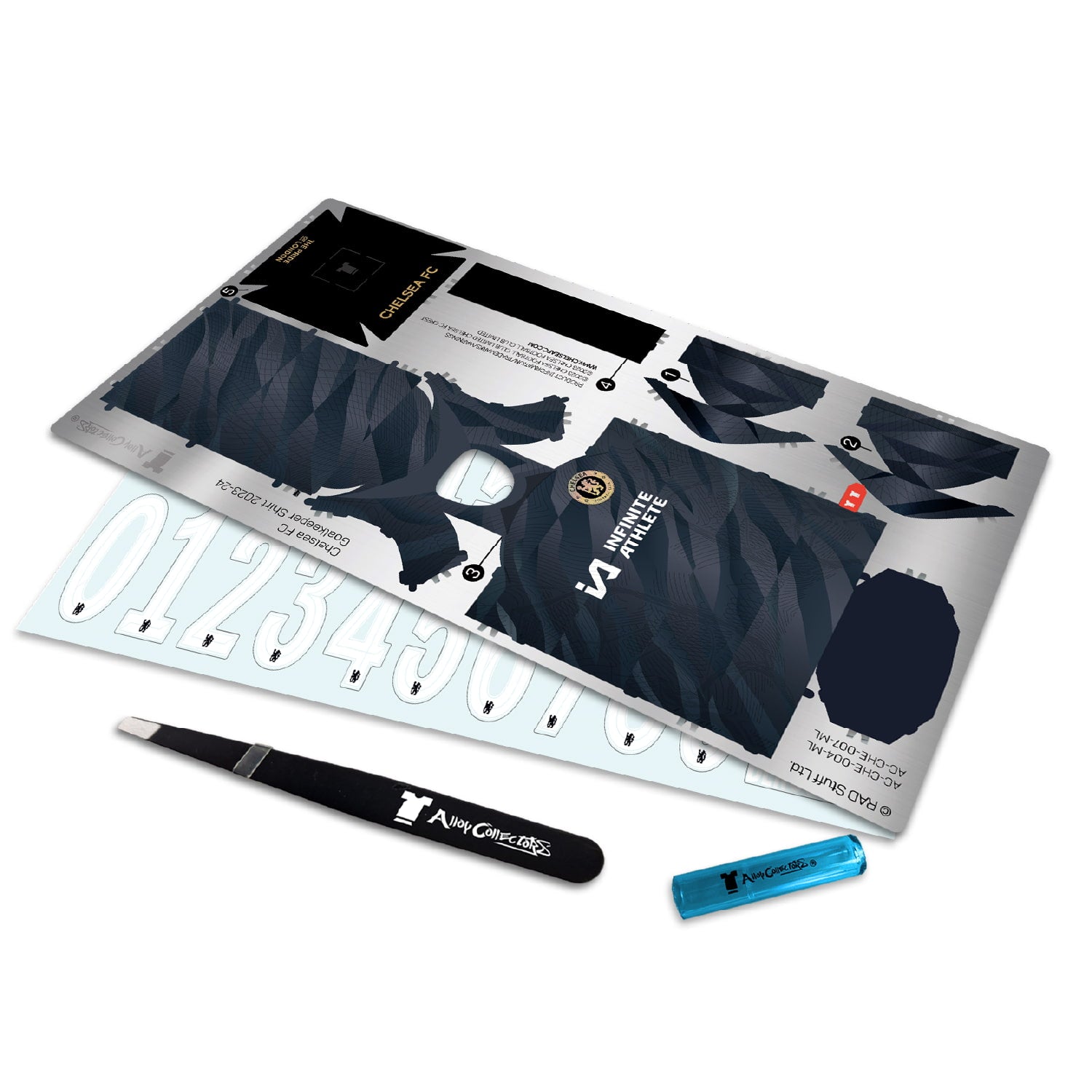 Chelsea goalkeeper metal flatlay sheets