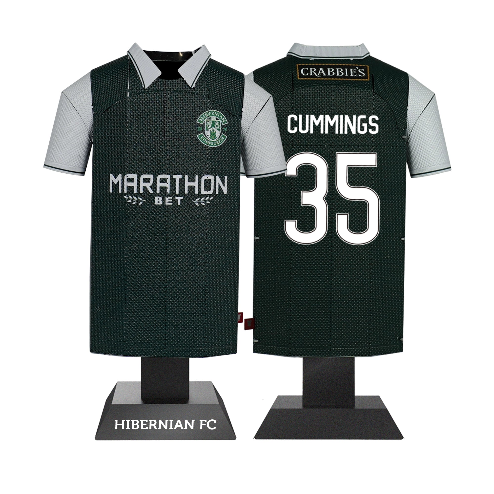 Hibernian FC 2015-16 Retro Metal Home Shirt