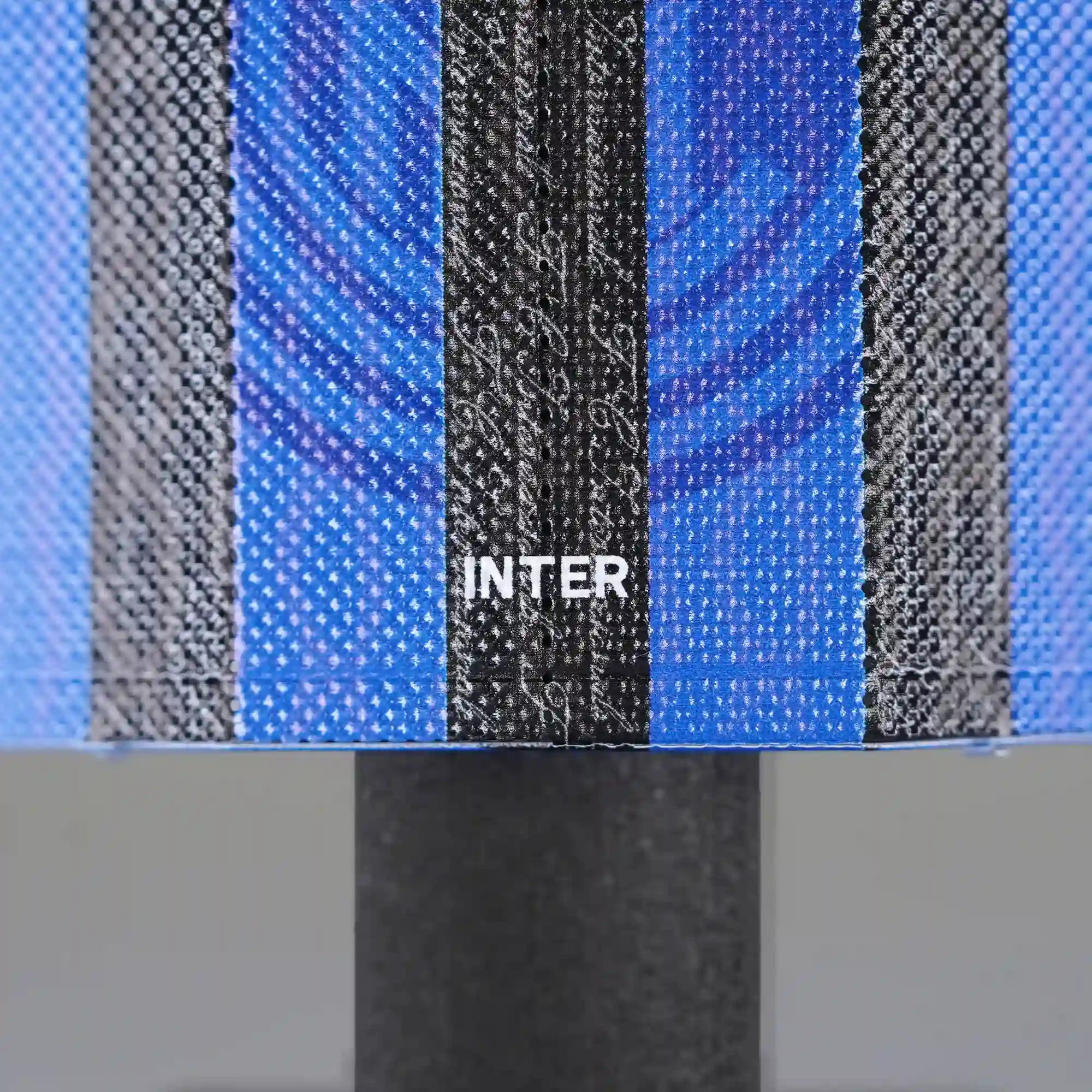 Inter Milan retro shirt base close up