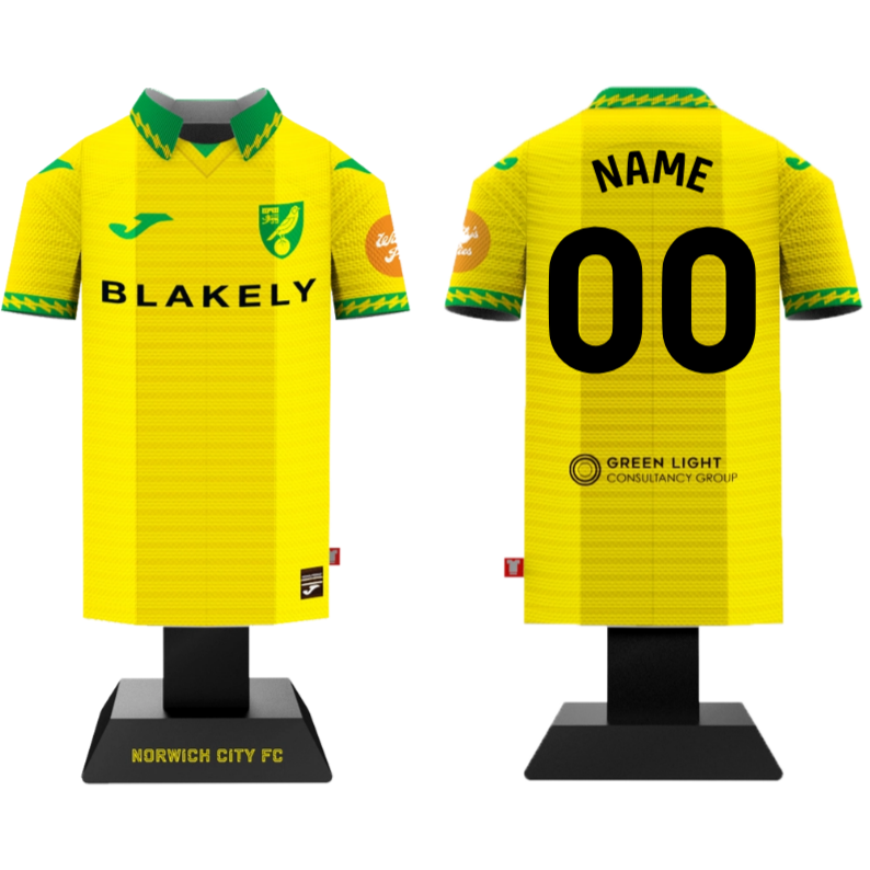 Own Name/No. Personalisation Norwich 25/26 - Home Shirt