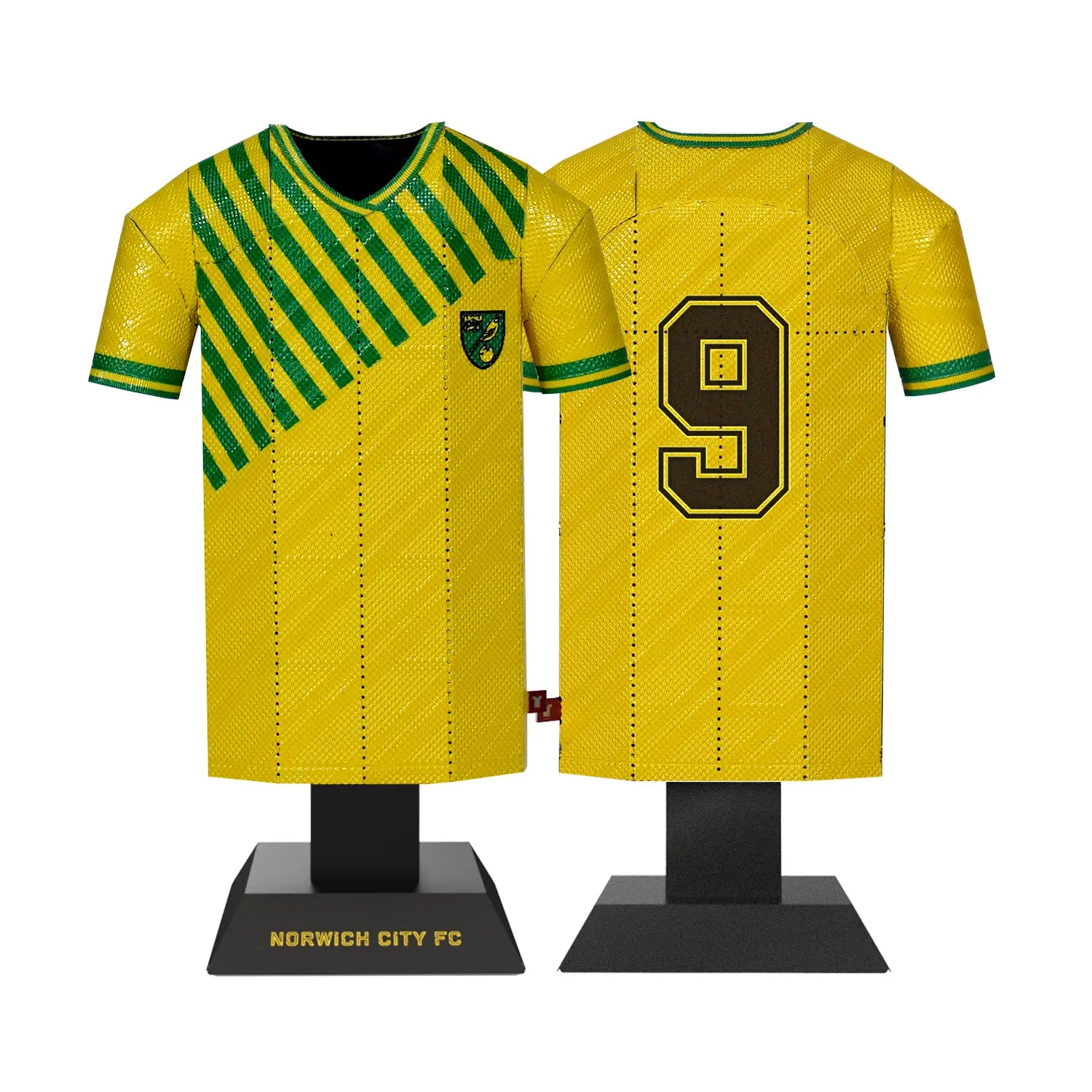Norwich City 1989-92 retro home jersey collectible