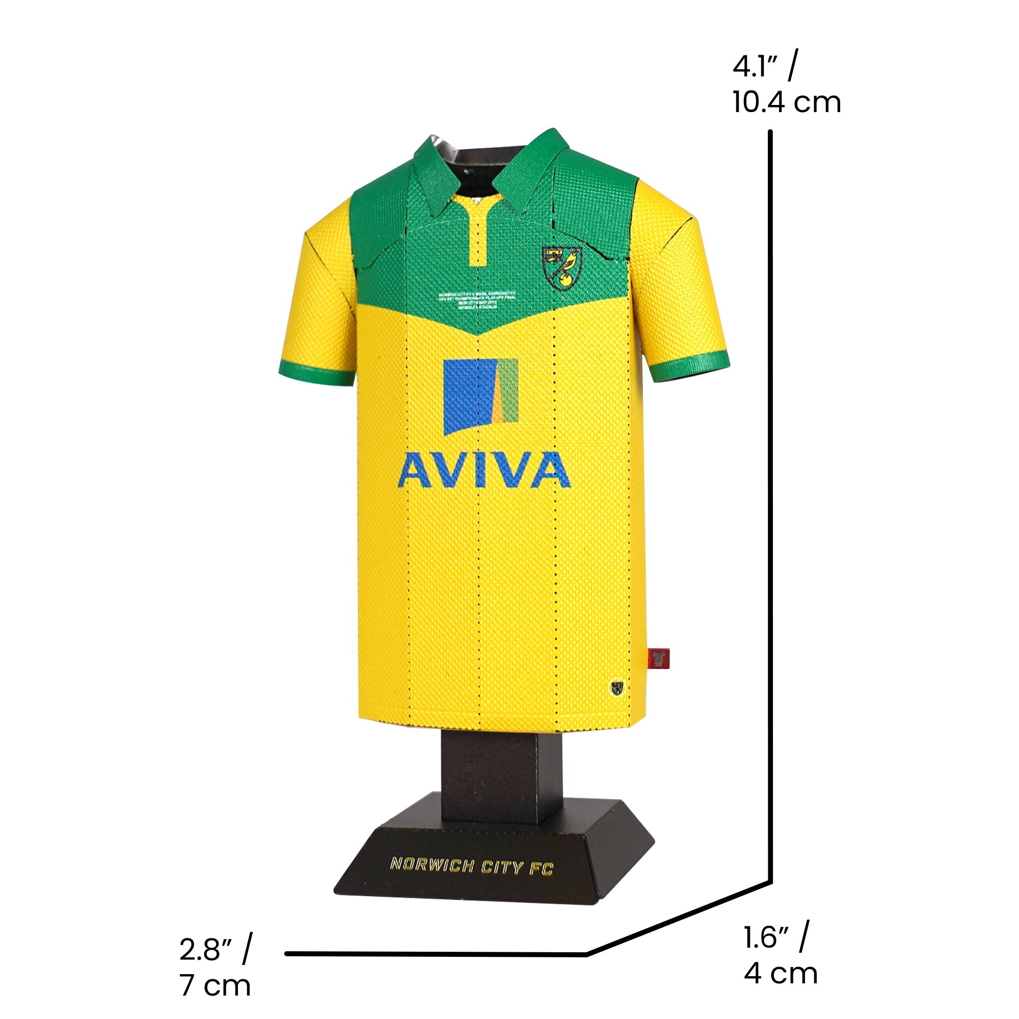 Norwich City 2015 Play-Off Final Shirt Metal Collectible | Wembley Triumph Edition