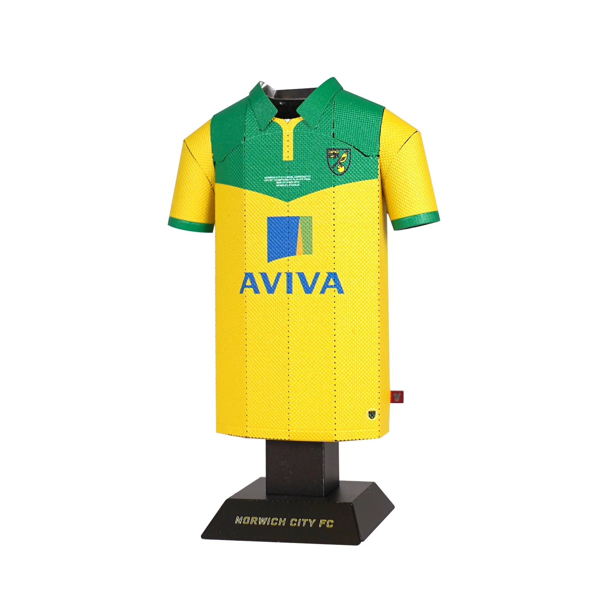 Norwich City 2015 Play-Off Final Shirt Metal Collectible | Wembley Triumph Edition