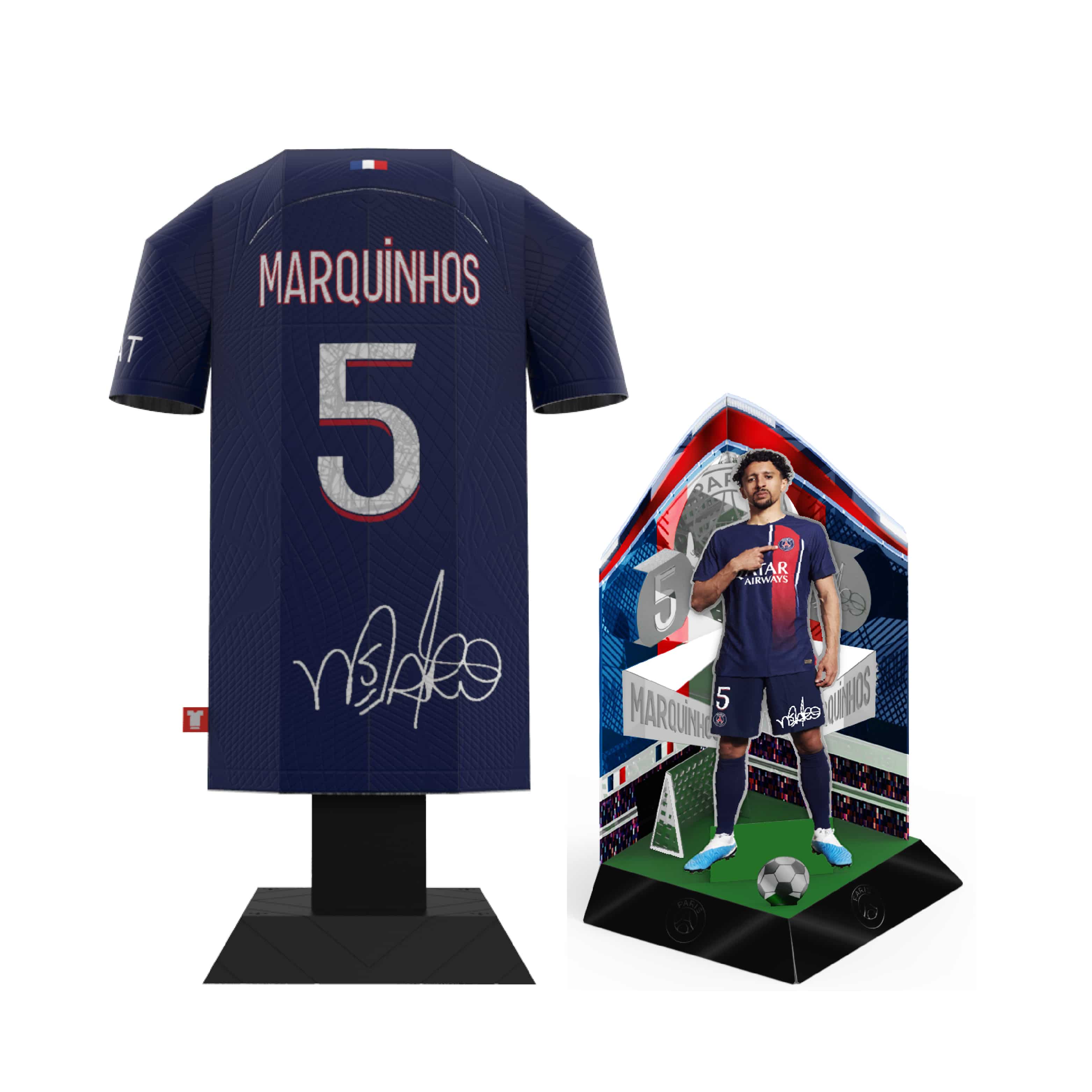 Marquinhos hero shot with signature and diorama