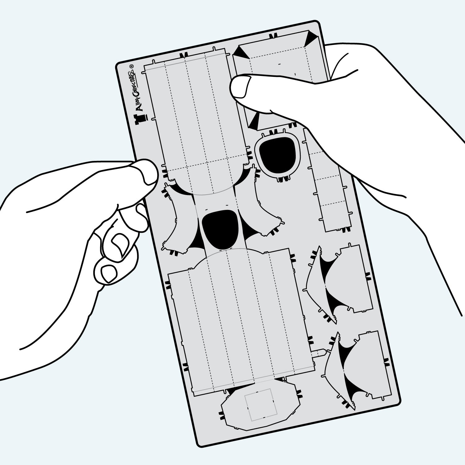 Remove the part from the metal sheet