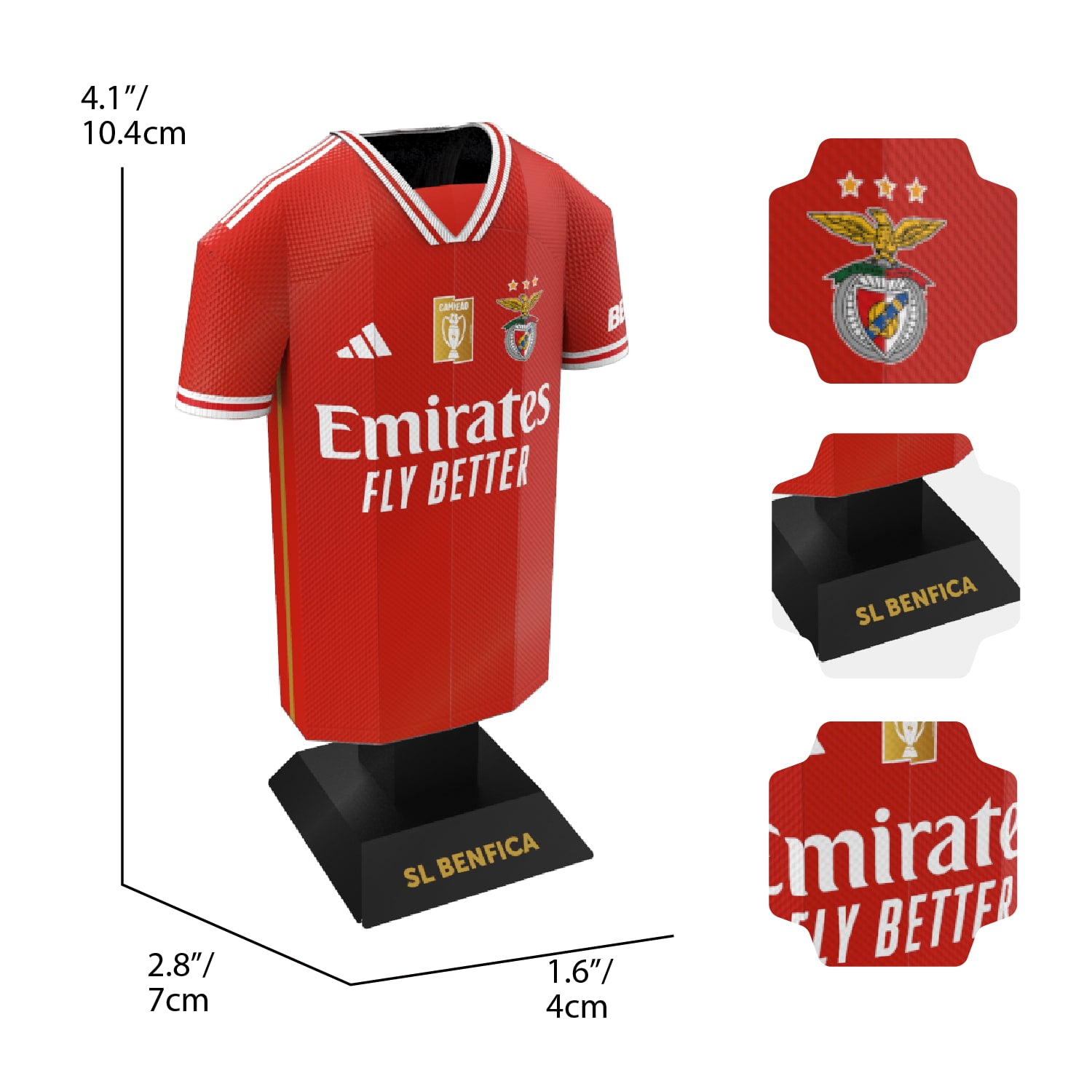 Benfica home shirt dimensions