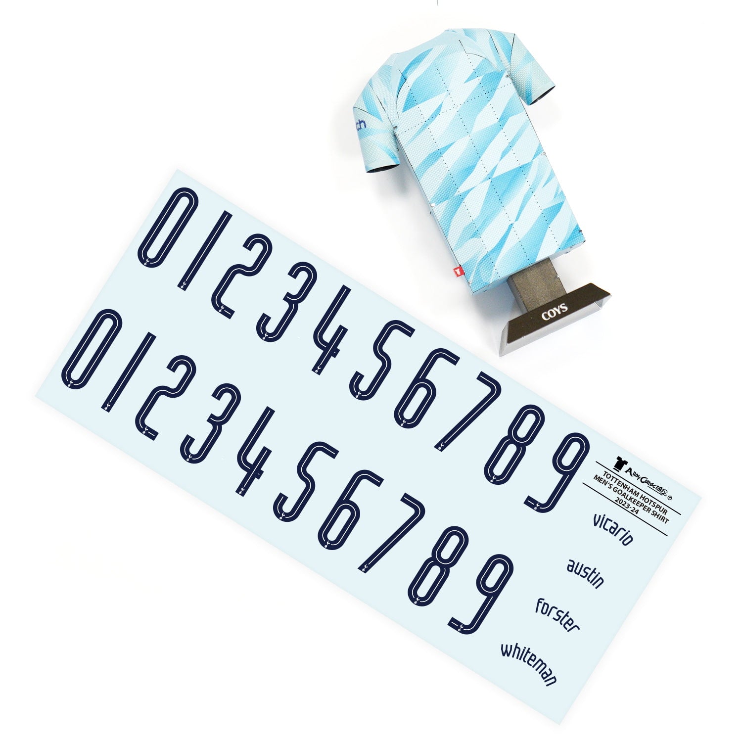 Tottenham goalkeeper kit decal sheet