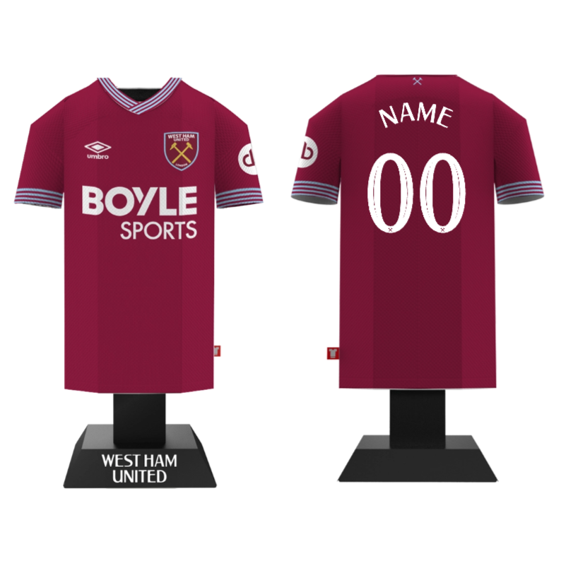 Own Name/No. Personalisation West Ham 25/26 - Home Shirt