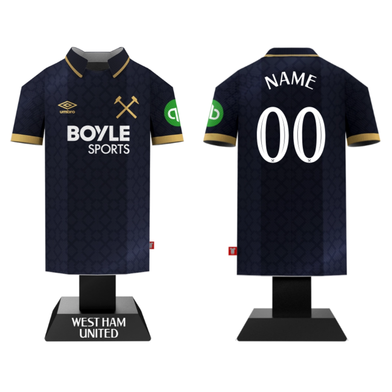 Own Name/No. Personalisation West Ham 25/26 - Third Shirt