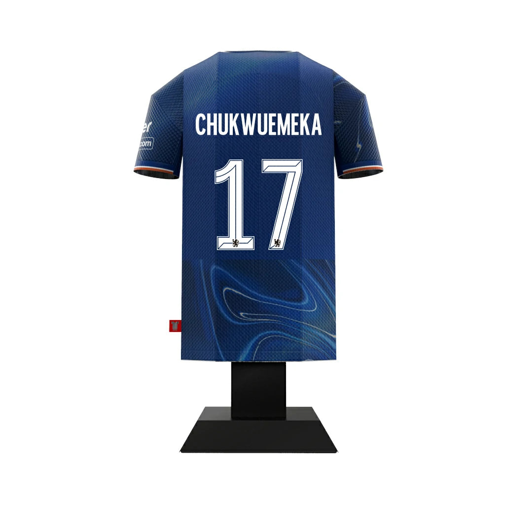 Chukwuemeka 17 Chelsea home shirt