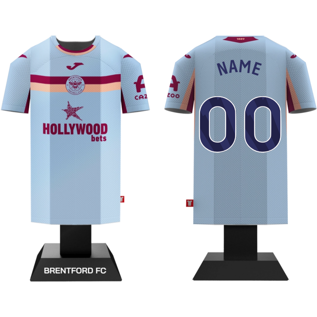 Personalización con nombre y número de identificación del Brentford 25/26 - Camiseta de visitante