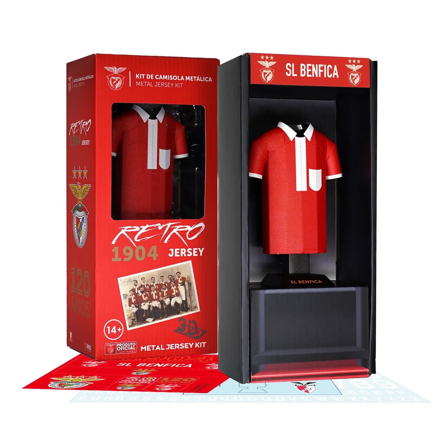 Benfica 1904 retro jersey with box and locker