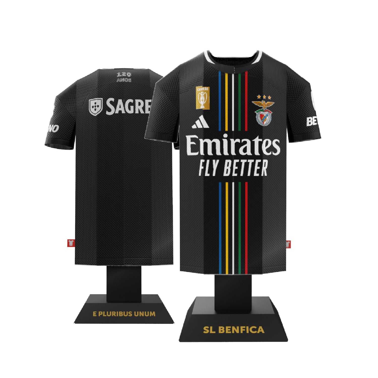 Benfica away kit front and back