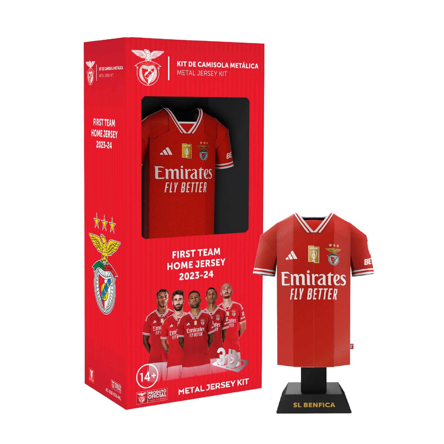 Benfica home kit in locker packaging