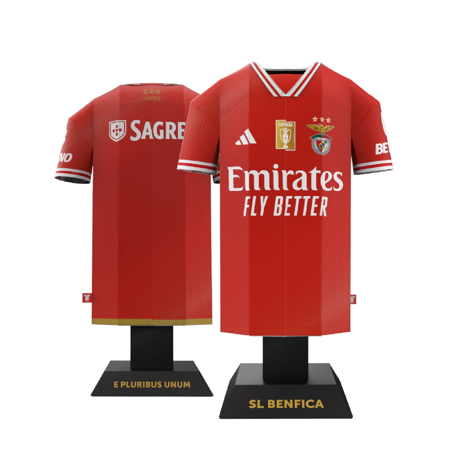 Benfica kit with front and back view