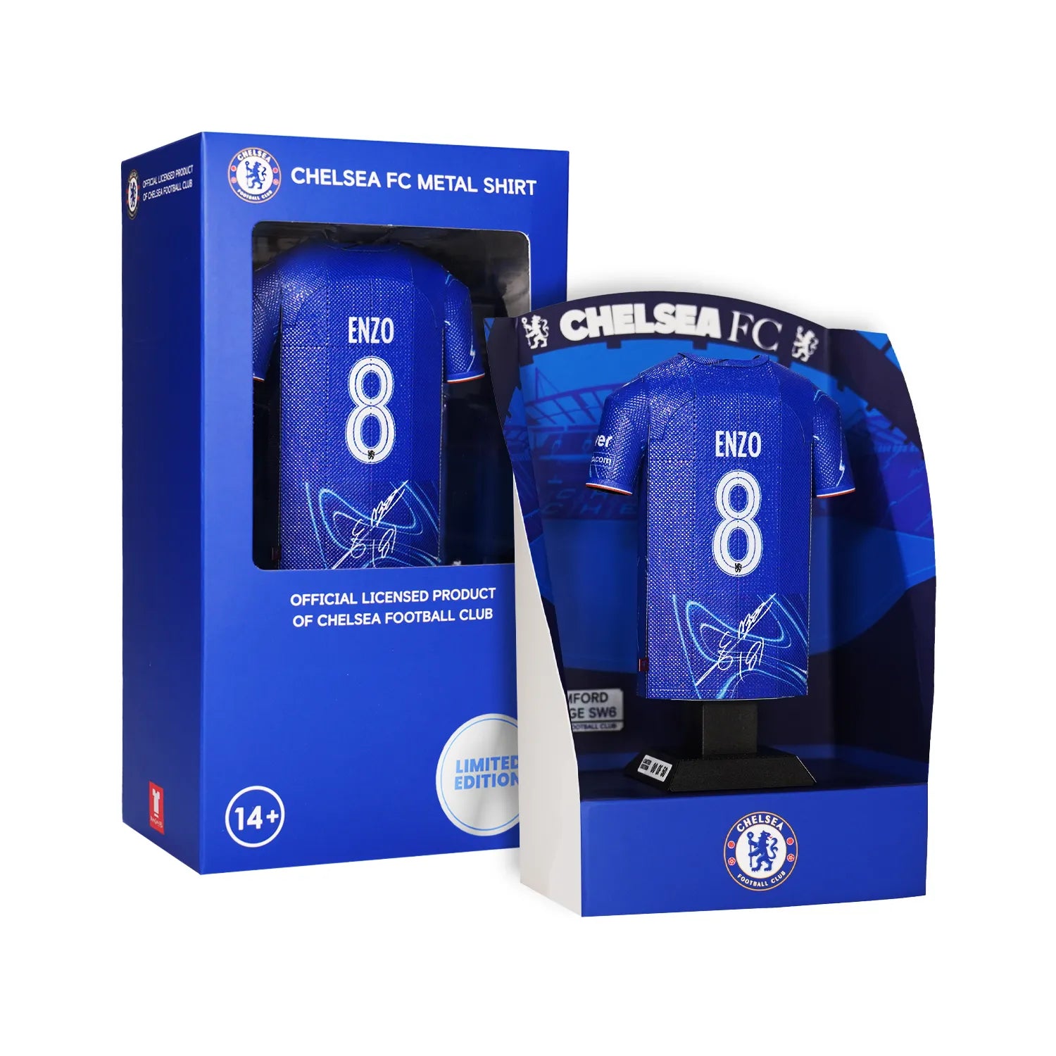 Enzo Fernandez Chelsea FC Signature Collection, 24/25 home jersey individual numbered and digitally signed.