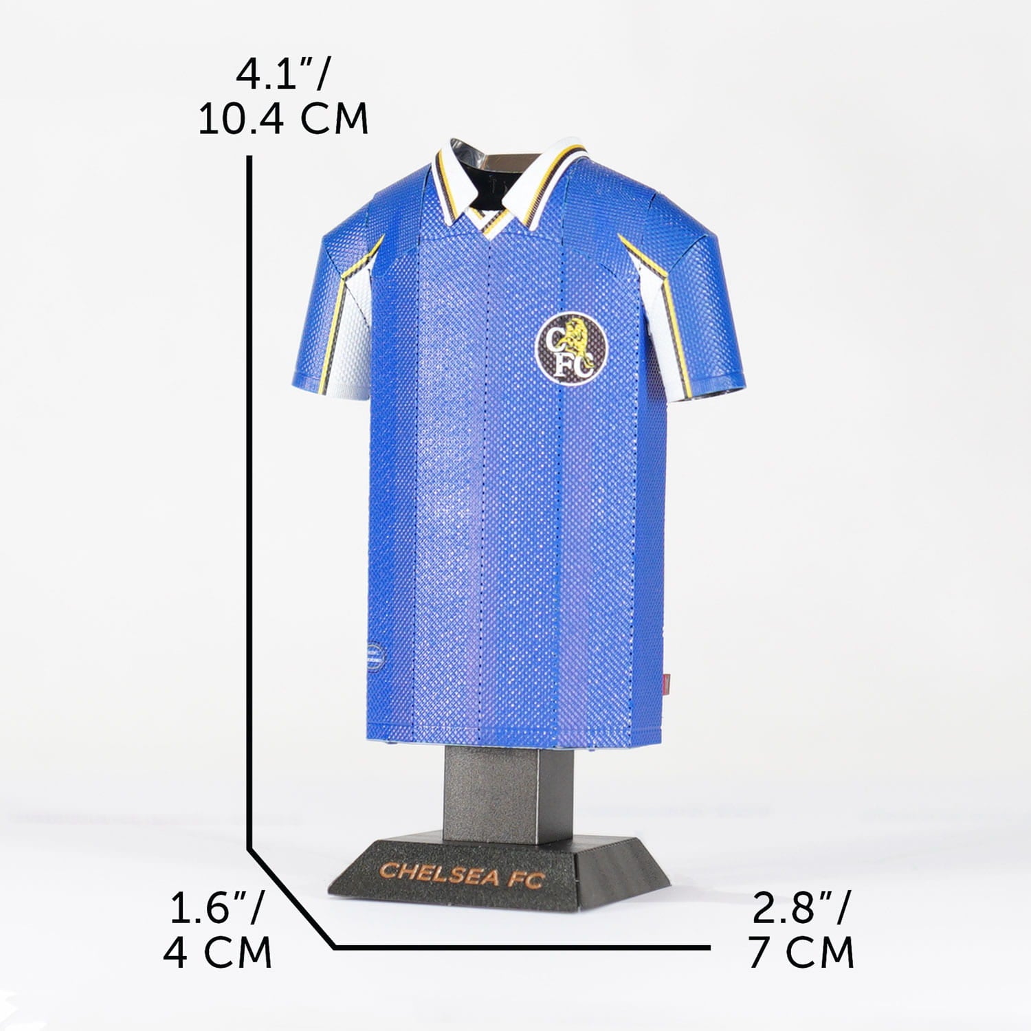 1998 retro Chelsea shirt measurement shot