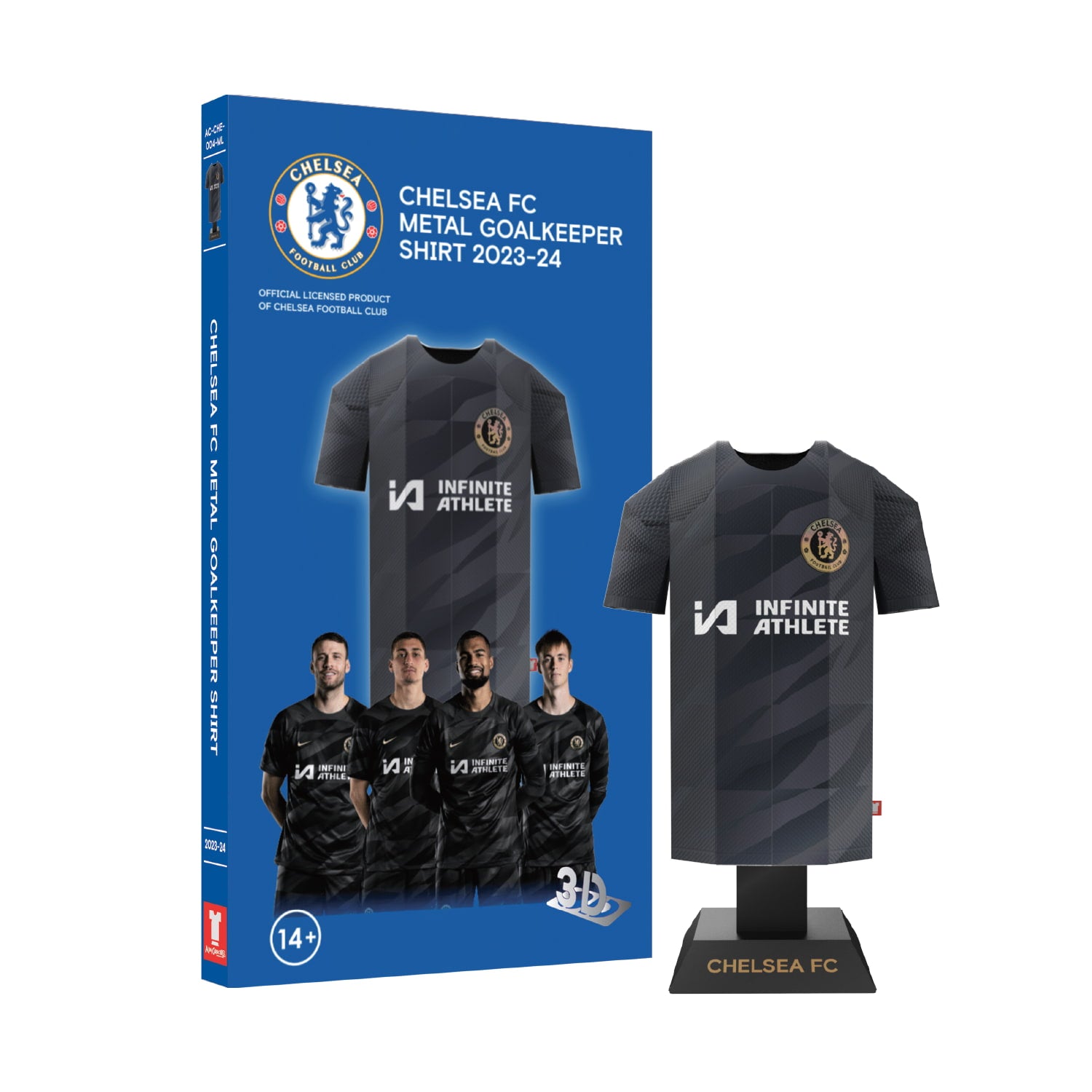 Chelsea goalkeeper kit with exclusive packaging