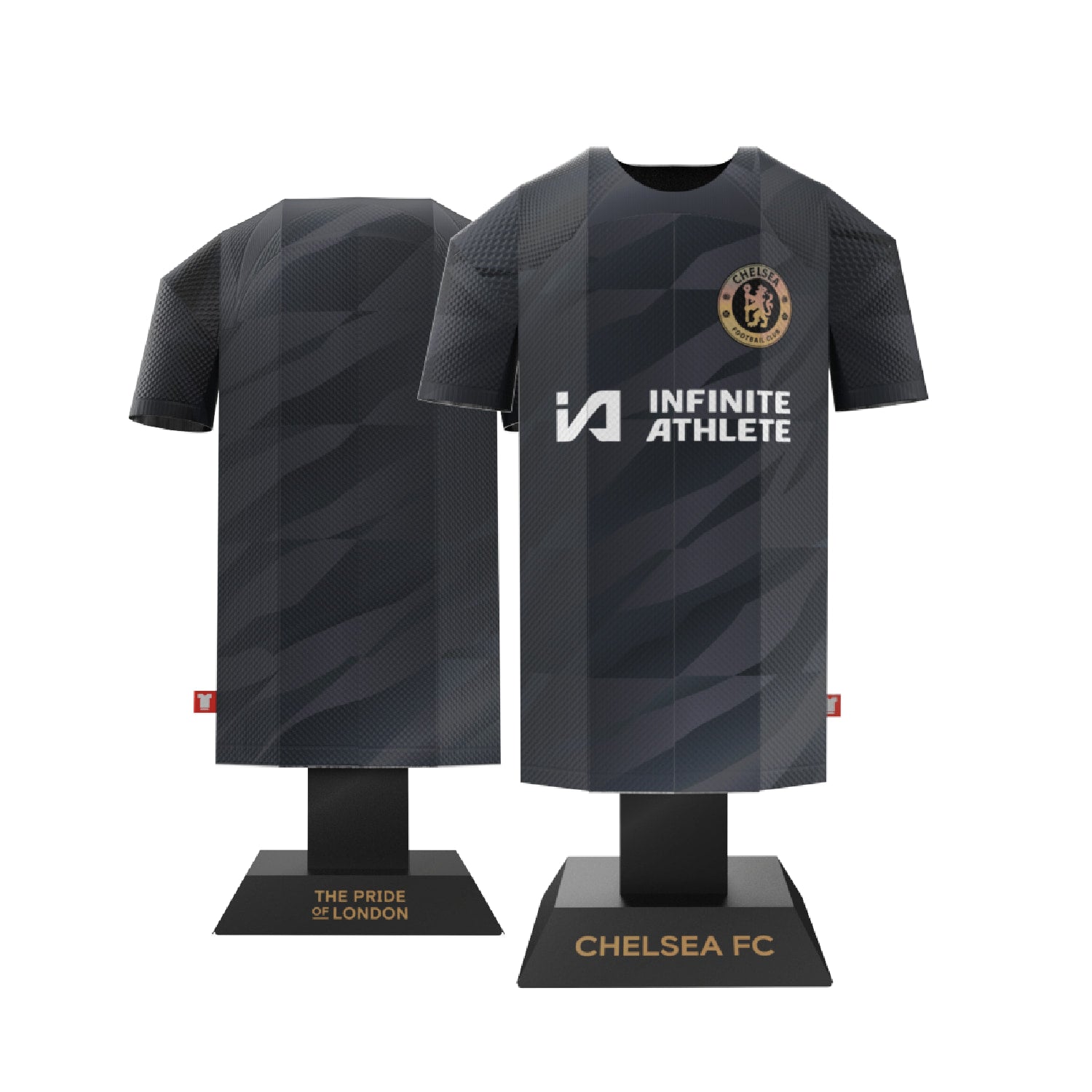 Chelsea goalkeeper kit front and back view