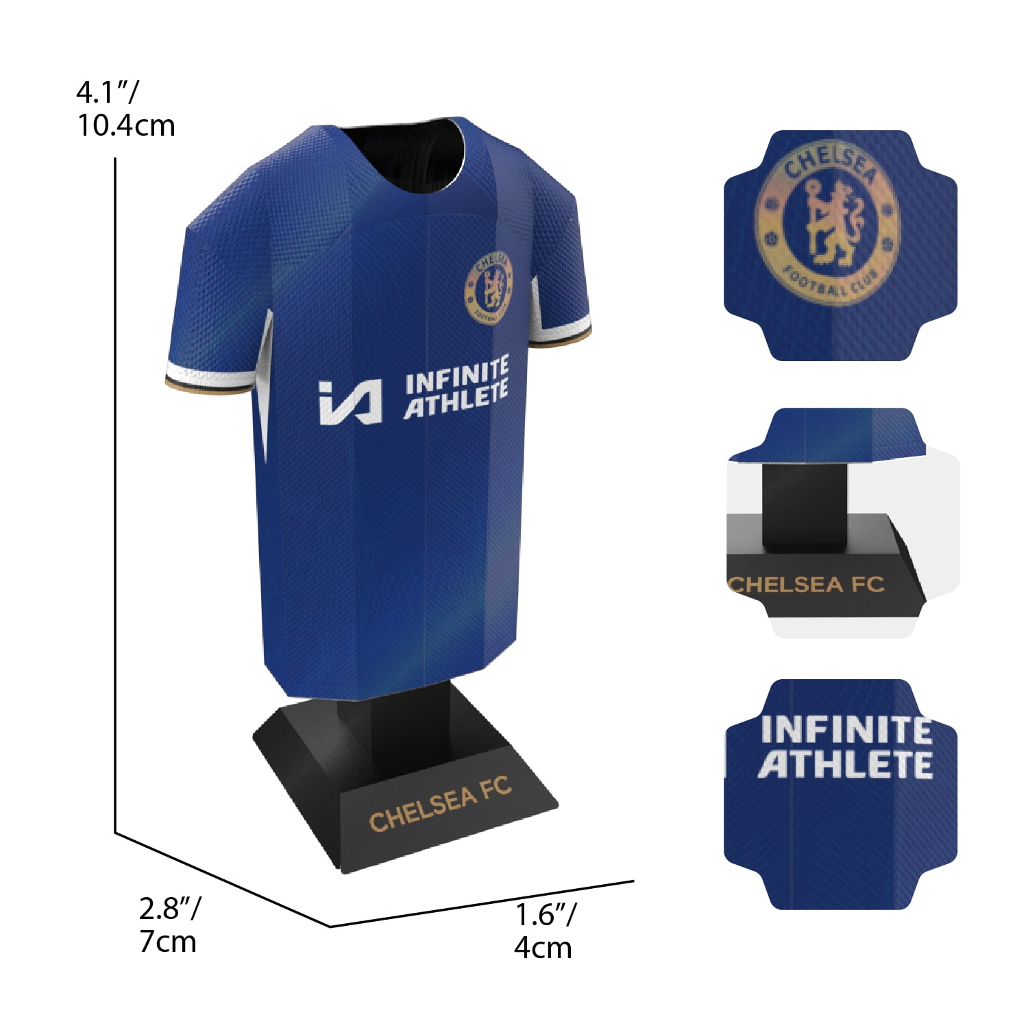 Chelsea home kit dimensions
