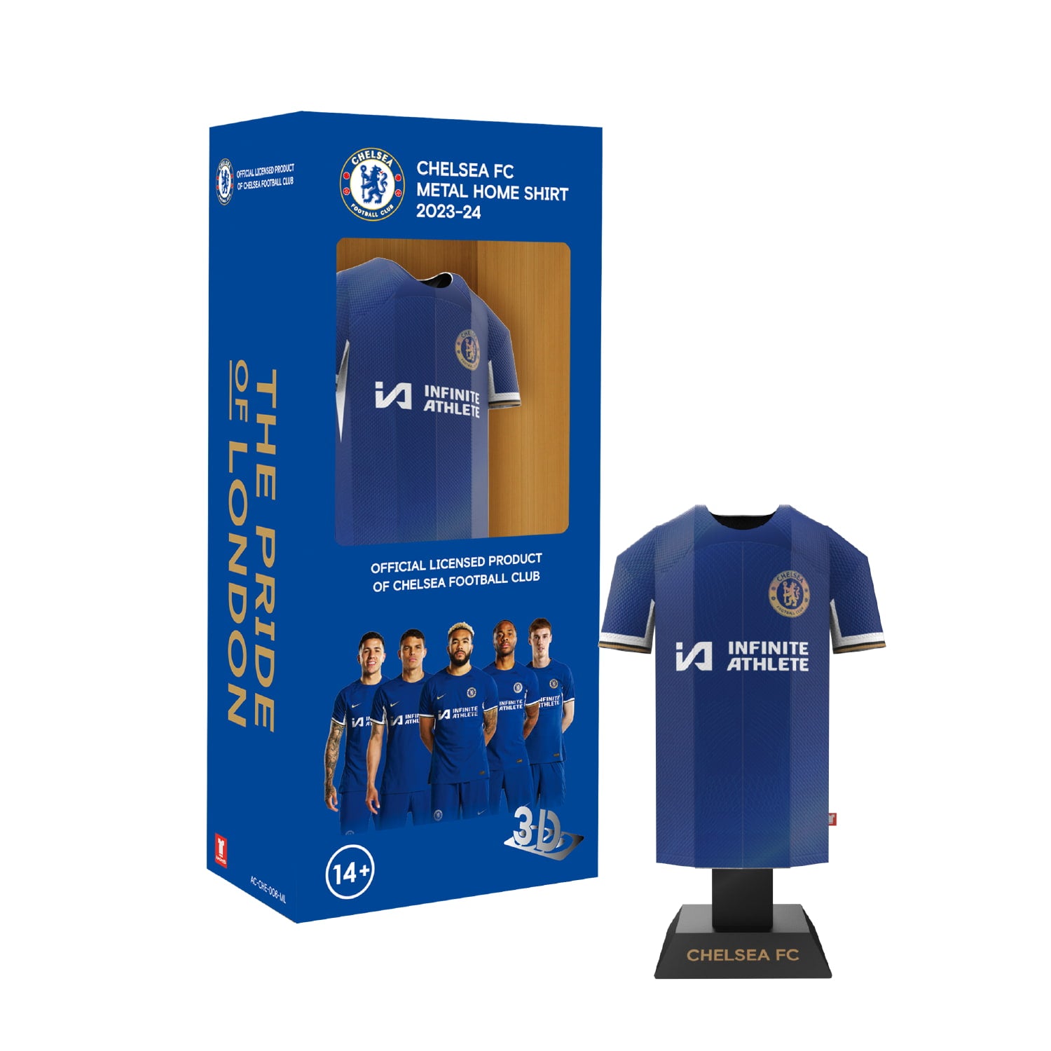 Chelsea home kit with locker packaging