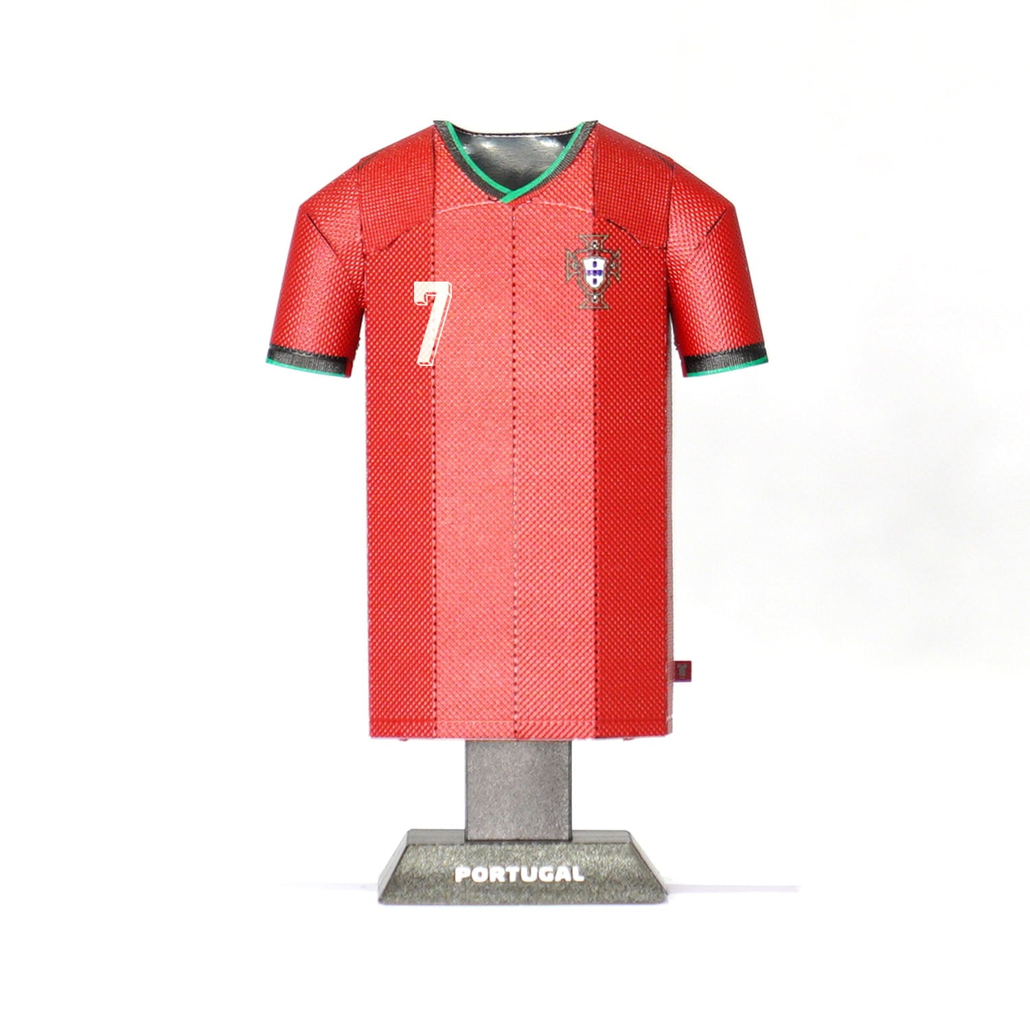 Portugal metal home shirt ronaldo on the front