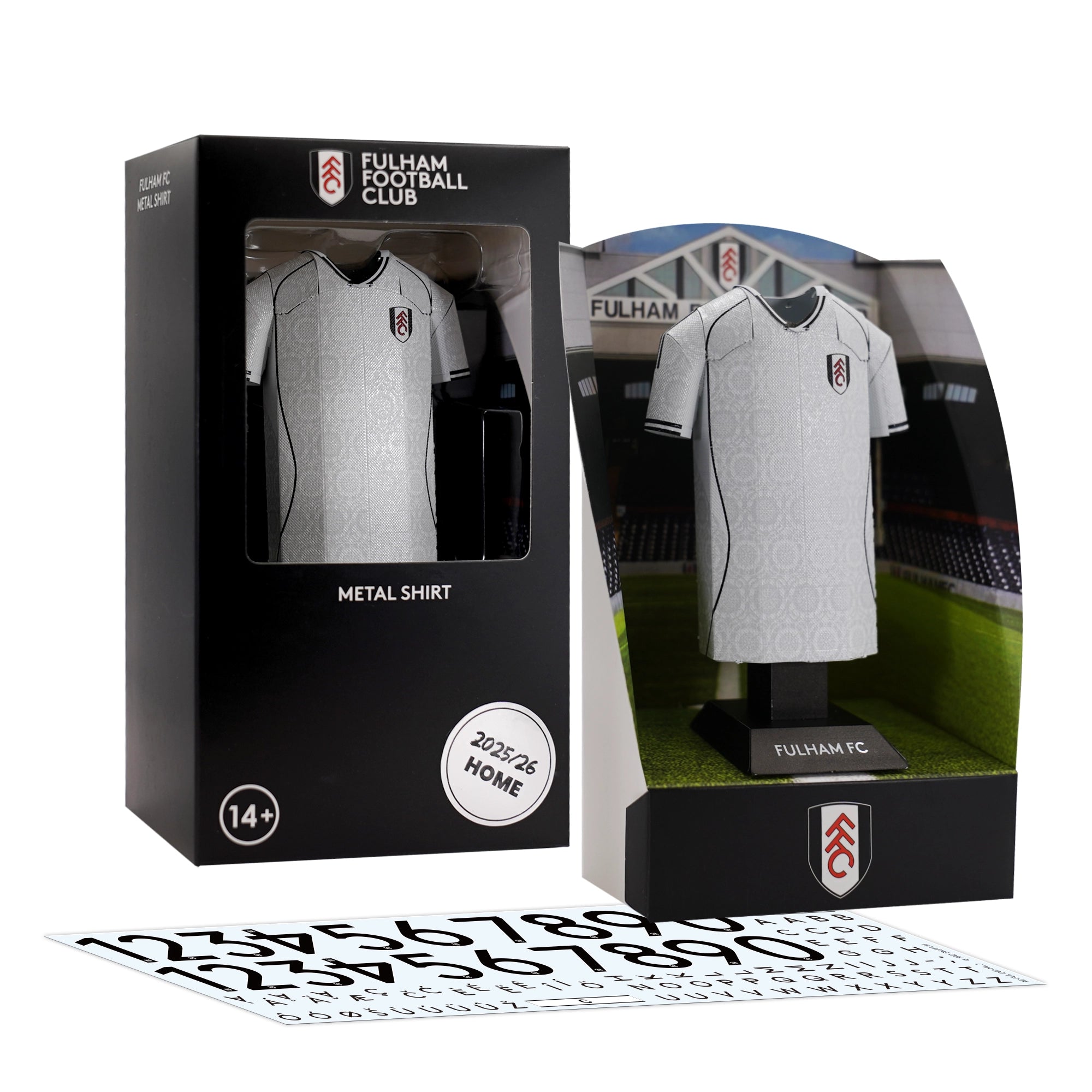 Fulham 25/26 Alloy Shirt – Home Kit (Premium Metal Collectible Shirt)