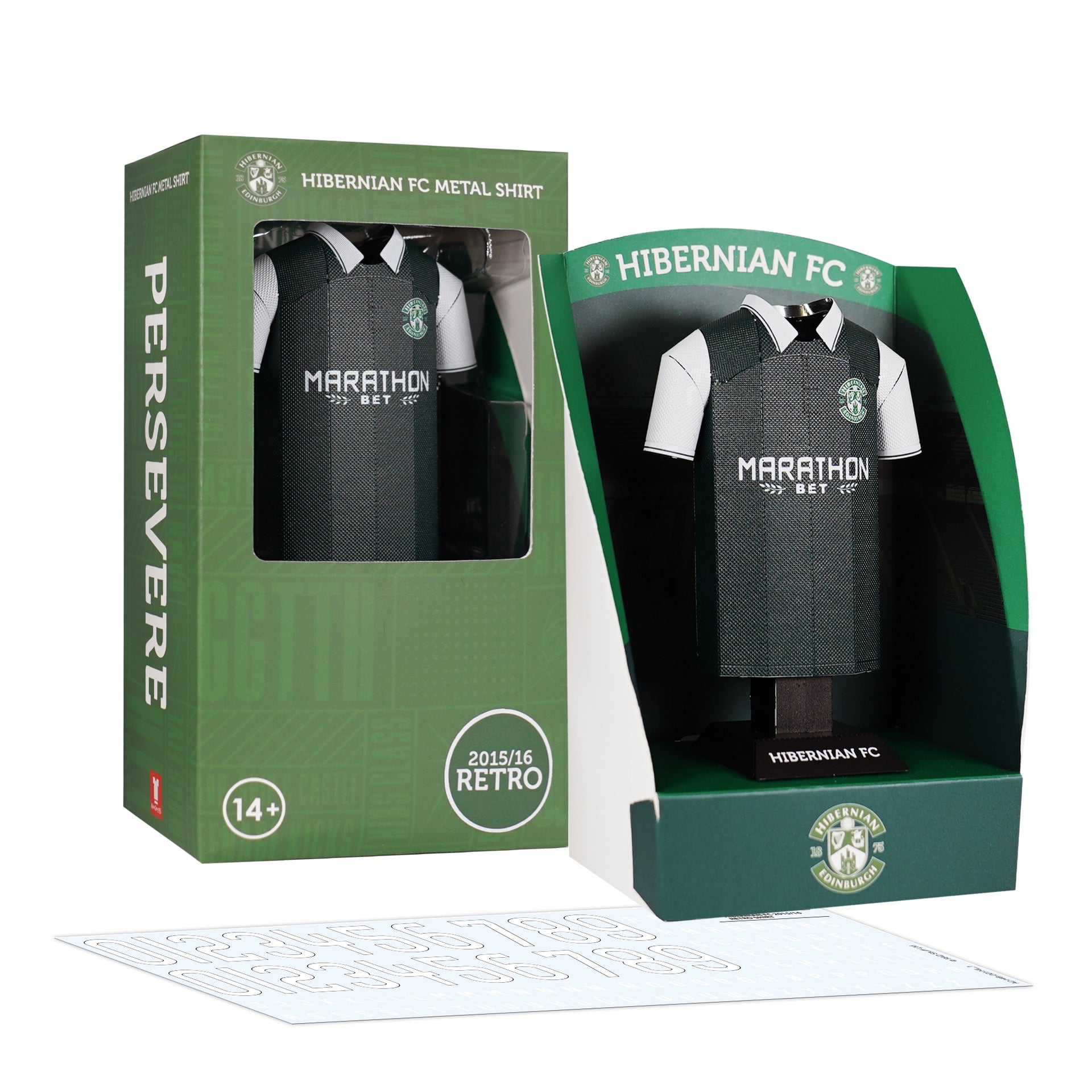 Hibernian FC 2015-16 Retro Metal Home Shirt