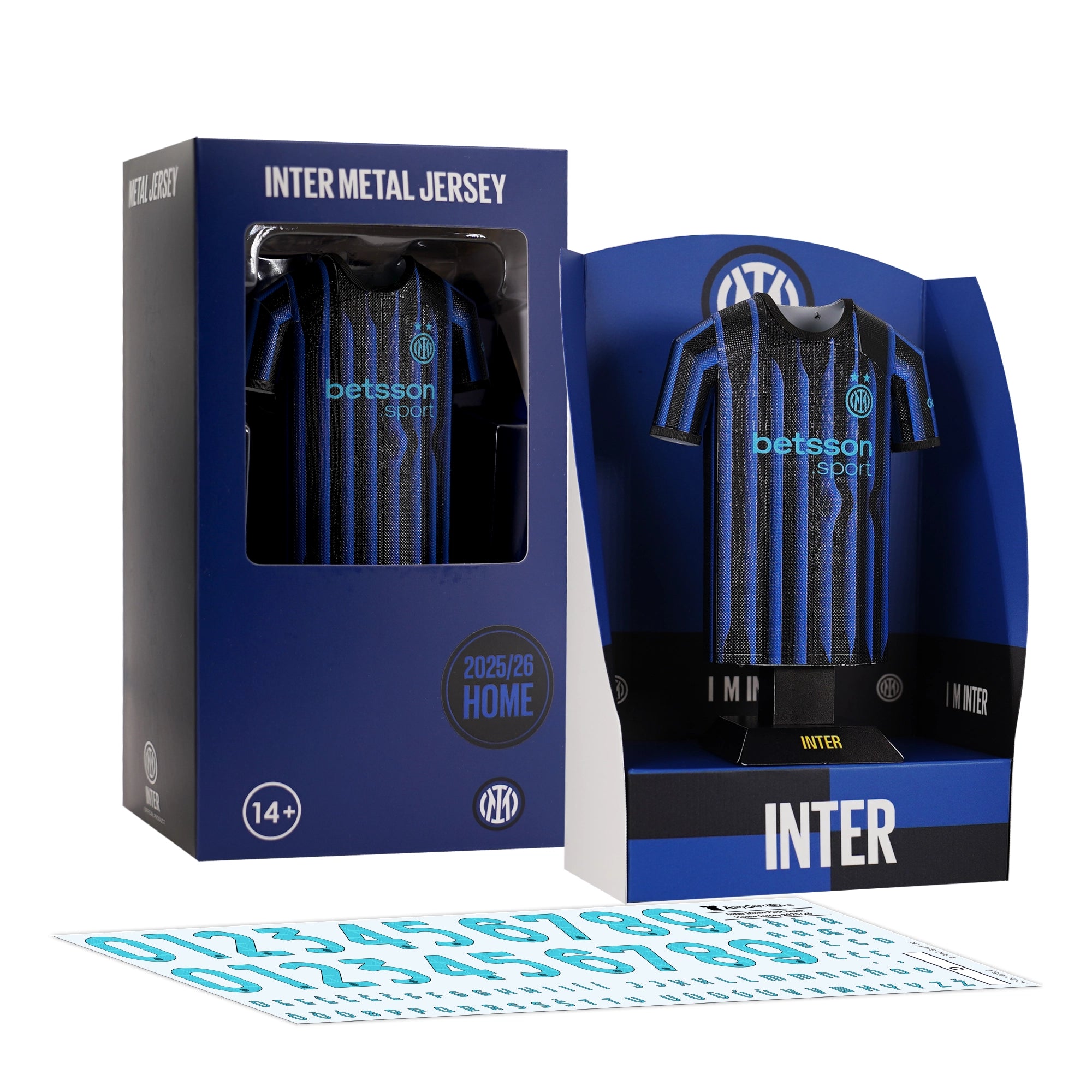 Inter Milan 25/26 Alloy Shirt – Home Kit (Premium Metal Collectible Jersey)