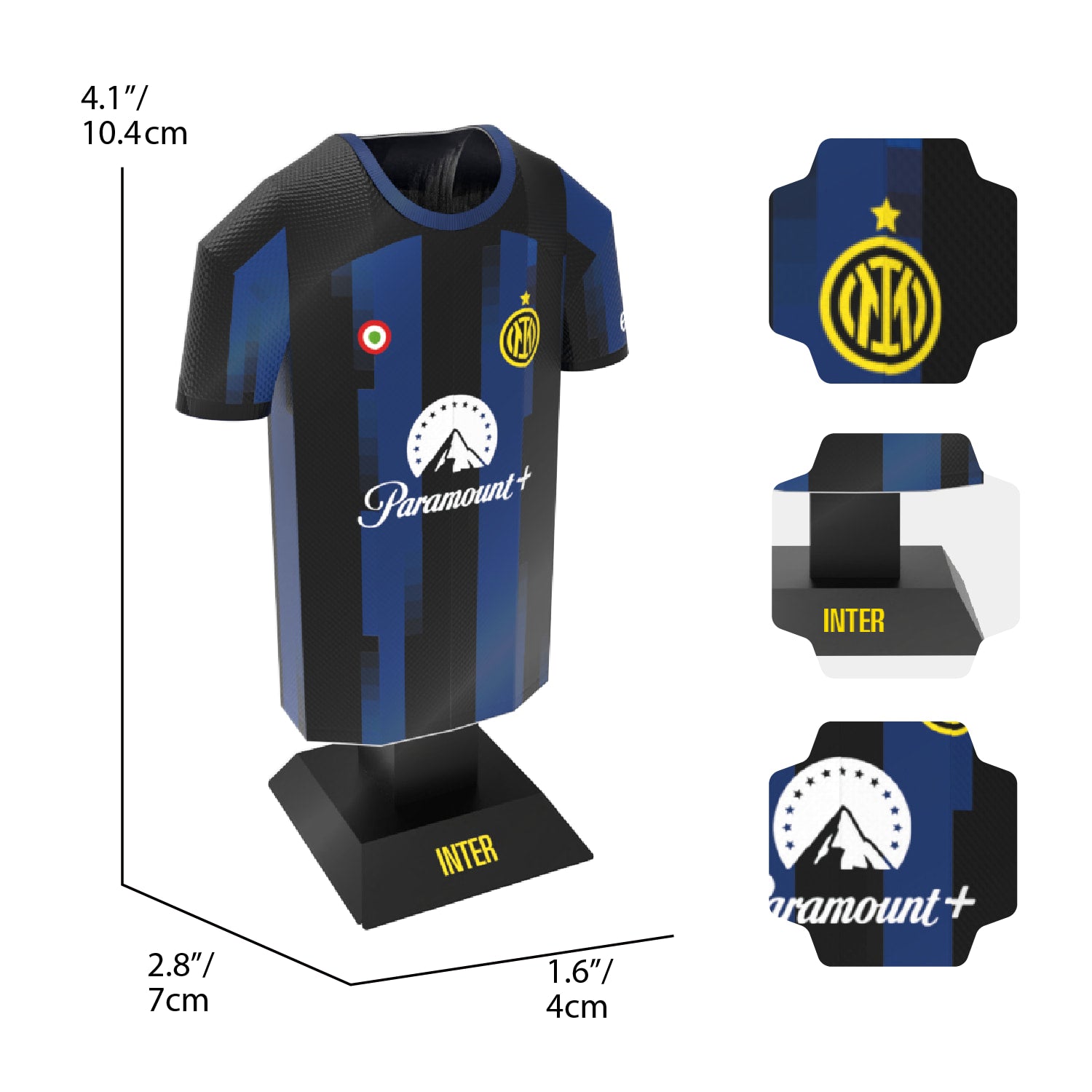 Inter Milan home shirt dimensions
