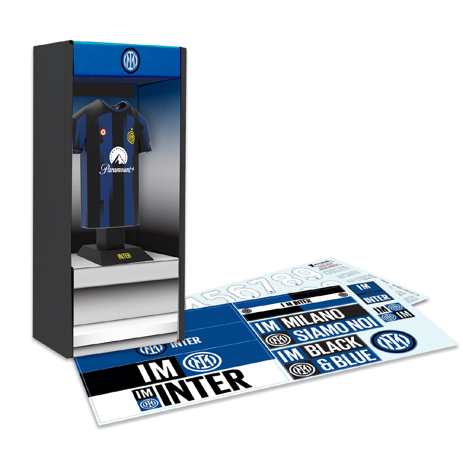 Inter Milan home shirt in locker display