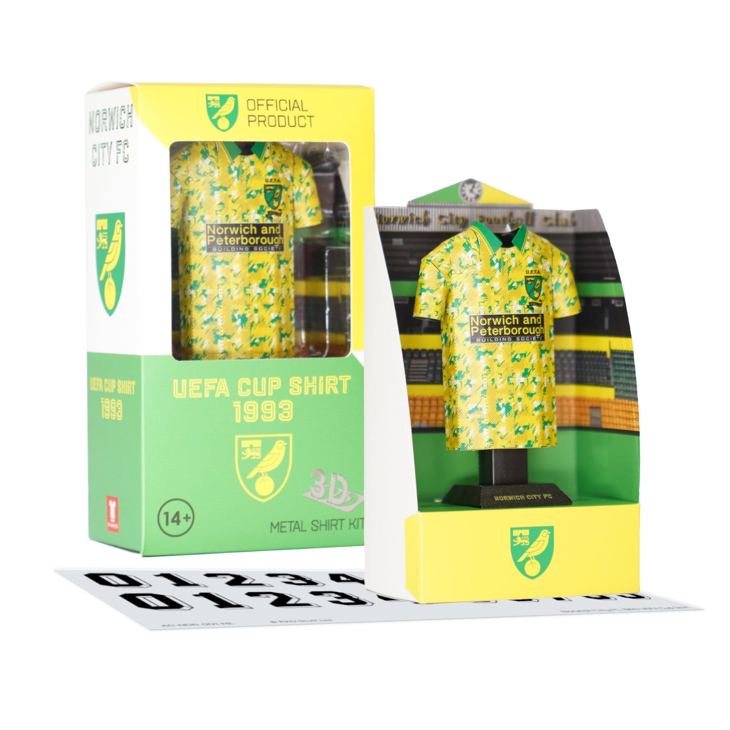 Norwich City 1993 UEFA Cup collectible in display