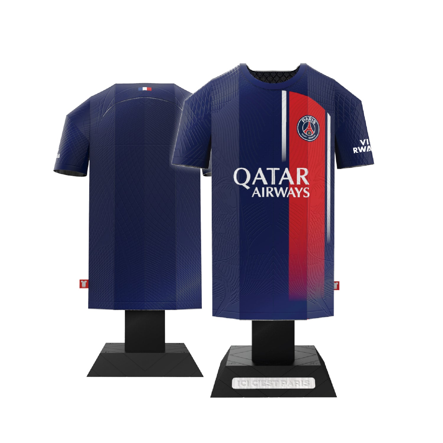 PSG womens home front and back view