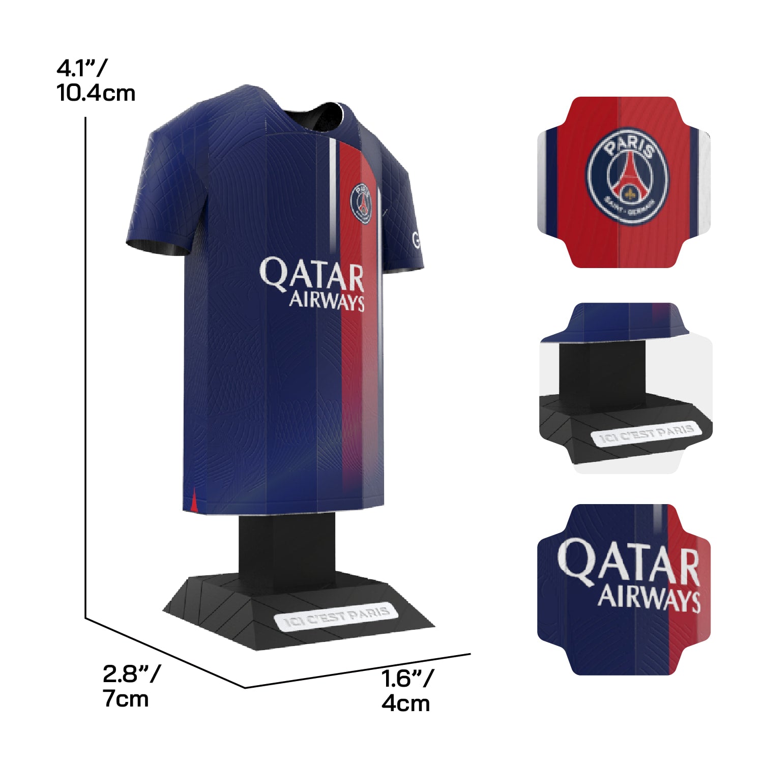 PSG Home Jersey dimensions
