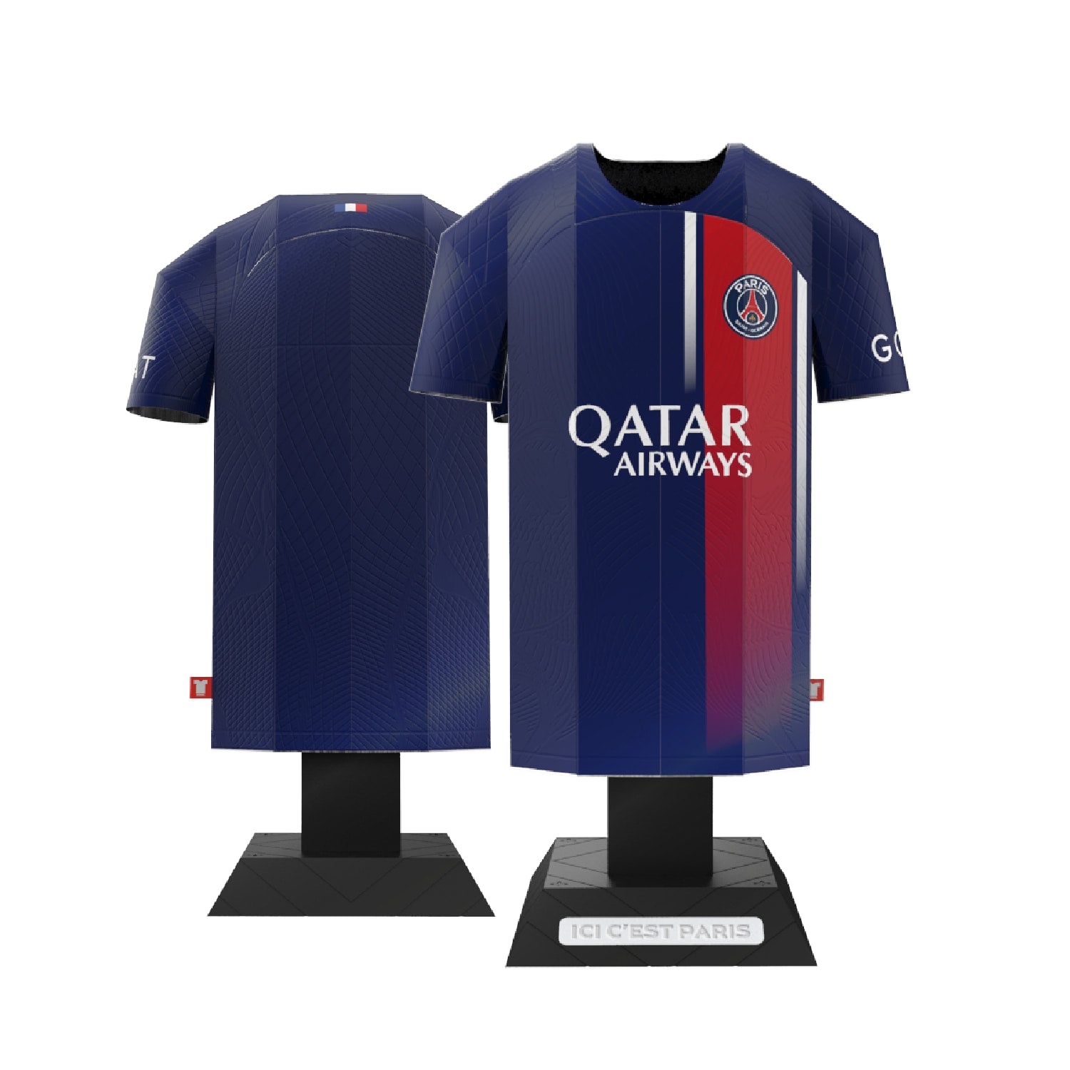 PSG Home Jersey front and back