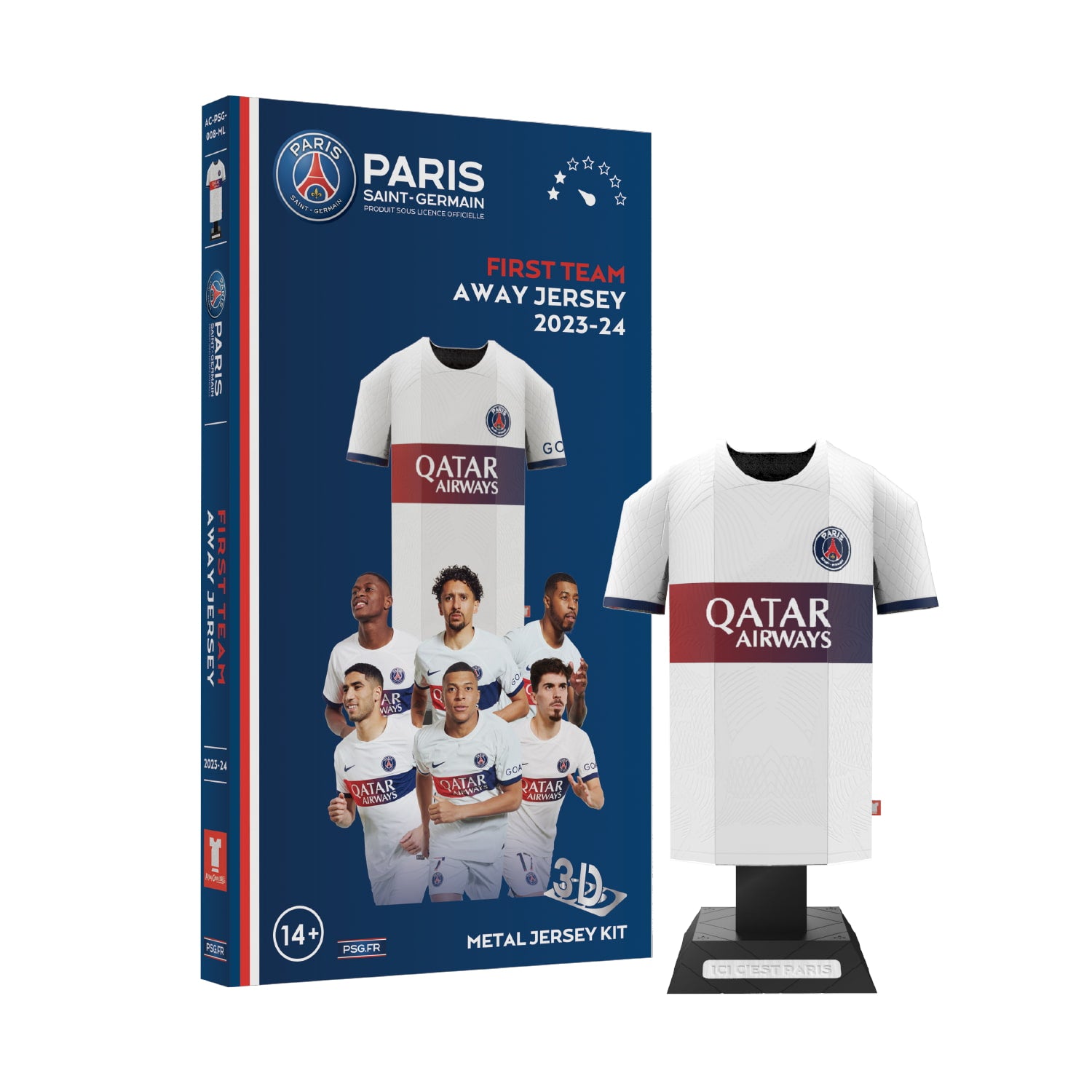 PSG Away jersey with packaging