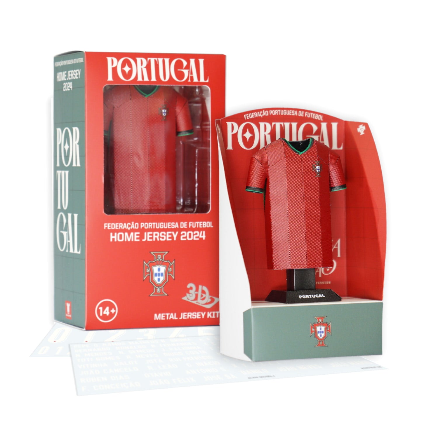 portugal kit 23/24 home jersey with display box packaging