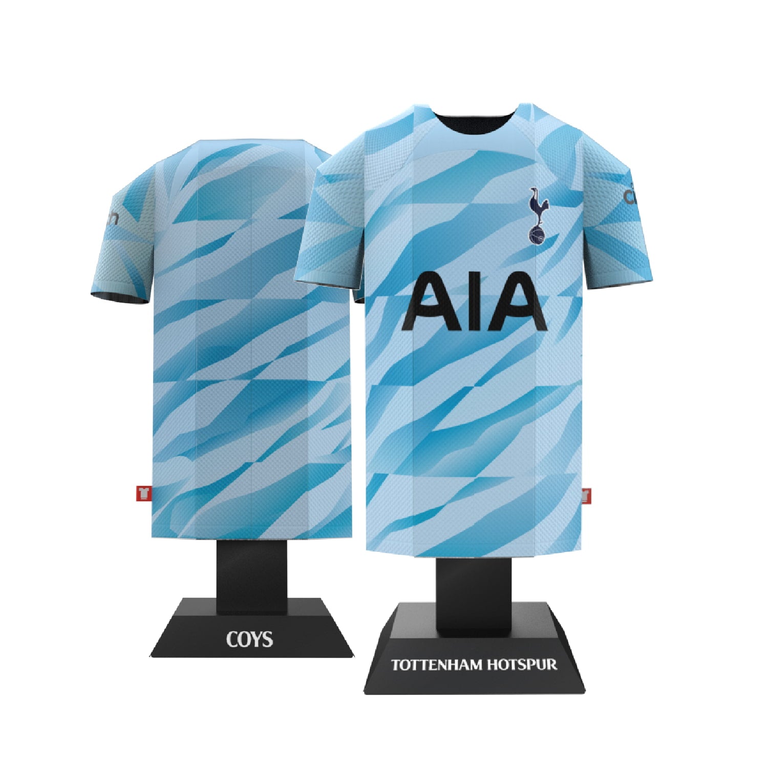 Tottenham goalkeeper shirt front and back view
